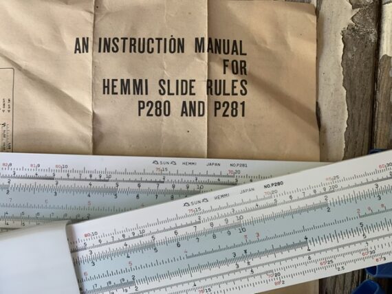 2x Sun Hemmi 281 + 280 Ahrend full set slide rule 1970 Japan - Image 5