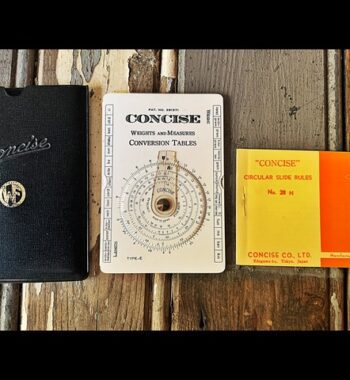 Concise Type E circular slide rule WF full set 1970 Japan