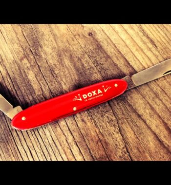 Doxa Victorinox Elinox 84mm watch knife 2 blades 1960 Switzerland