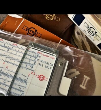 Geotec 341-3012 Hemmi Versalog II slide rule NOS 1960 Japan Canada