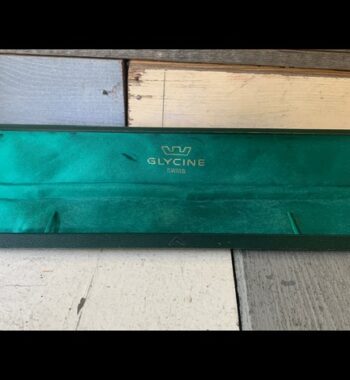 Glycine green mens dress watch box 1960 Switzerland