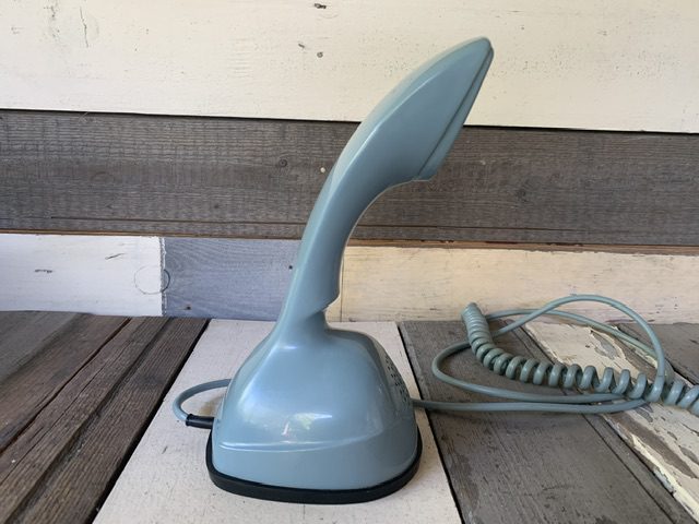 Ericofon by Ericsson pale blue Cobra Phone original cord 1960