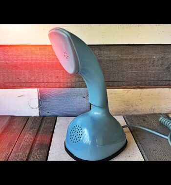 Ericofon by Ericsson pale blue Cobra Phone original cord 1960 Sweden