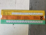 IWA 05182 Carbon steel pipe calculation slide rule chart 1976 Germany