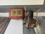 Standard 296 brass camping Stove in tin box 1950 Germany