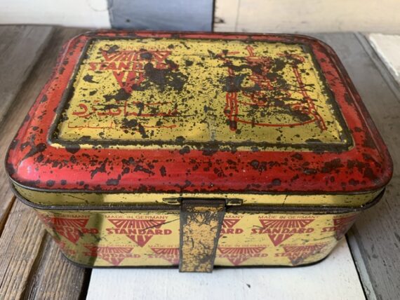 Standard 296 brass camping Stove in tin box 1950 Germany - Image 2