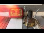 Standard 296 brass camping Stove in tin box 1950 Germany
