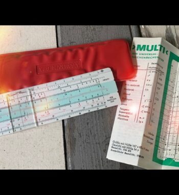 VEB Mantissa multi pocket slide rule full set 1970 GDR Germany