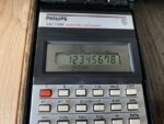 Philips SBC-1704 LCD calculator 1980 Taiwan Netherlands - Image 3