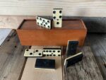 Double 6 Domino ebony Ivory set handmade in box 1900 Holland - Image 5