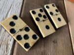 Double 6 Domino ebony Ivory set handmade in box 1900 Holland