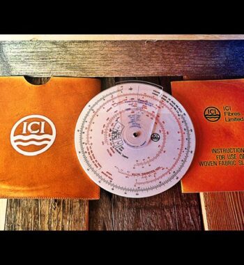 Smiths Woven Fabric circular slide rule full set ICI 1968 England