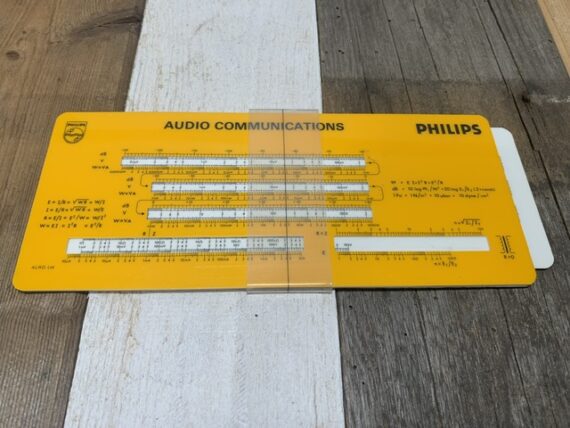2x ALRO slide rule charts Philips Audio communications Miniwatt 1960 Holland - Image 3