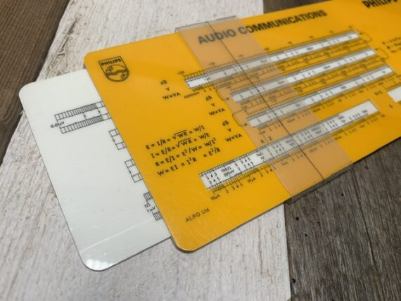 2x ALRO slide rule charts Philips Audio communications Miniwatt 1960 Holland - Image 4