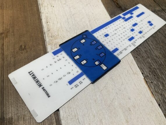 2x ALRO slide rule charts Philips Audio communications Miniwatt 1960 Holland - Image 6