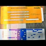 2x ALRO slide rule charts Philips Audio communications Miniwatt 1960 Holland