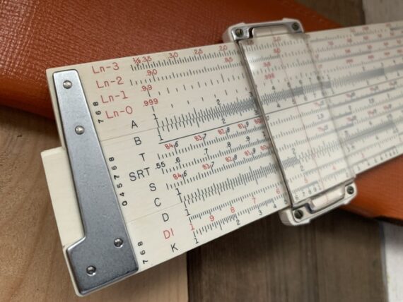 Keuffel Esser 68 1130 Deci-Lon 5 pocket slide rule case 1970 USA - Image 5