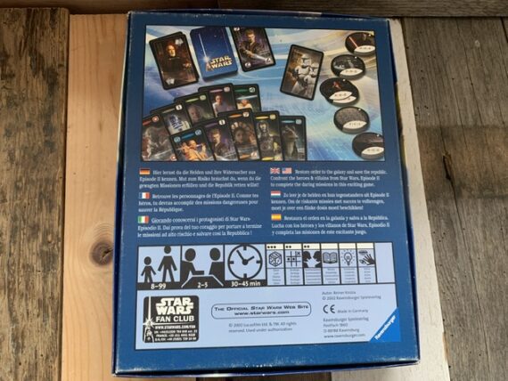 Star Wars Episode II Ravensburger card game box 2002 USA Germany - Image 3