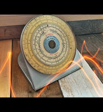 Alro Muiderkring Radio Electronics slide rule metal case 1950 Holland