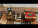 Primus 96 complete small camping stove in tin complete 1952 Sweden