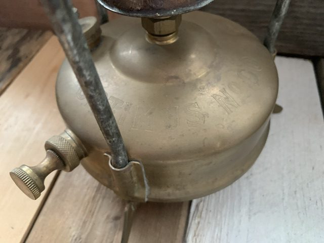 Optimus 00 small brass camping Stove box 1950 Sweden - Vintage Man