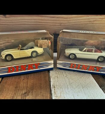 2x Dinky Matchbox DY-20 Triumph DY-28 Stag box 1980's China