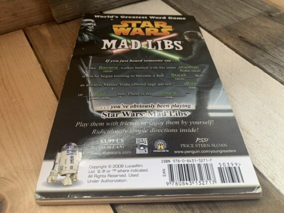 Star Wars mad libs 2008 word game booklet Penguin USA