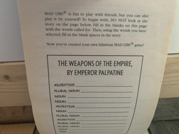 Star Wars mad libs 2008 word game booklet Penguin USA - Image 7