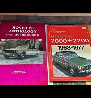 2x Rover P6 2000 / 2200 Anthology books 1990 England