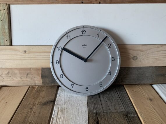 Braun 4861 ABW31 silver quartz clock Millennium edition 2000 Germany