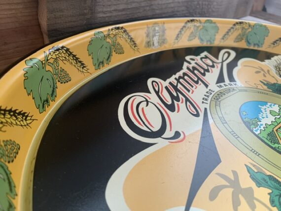Olympia Tumwater beer serving waiter tray 1981 USA - Image 3