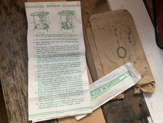 SVEA 126L brass camping stove Sievert in tin 1960 Sweden - Image 11