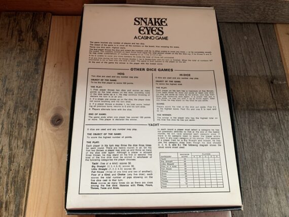 Snake eyes dice game in box 1969 Vic-toy England - Image 5