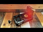 Vogtmann Wabak Adler 19 forerunner small foldable brass travel stove 1940 Austria
