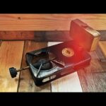 Vogtmann Wabak Adler 19 forerunner small foldable brass travel stove 1940 Austria