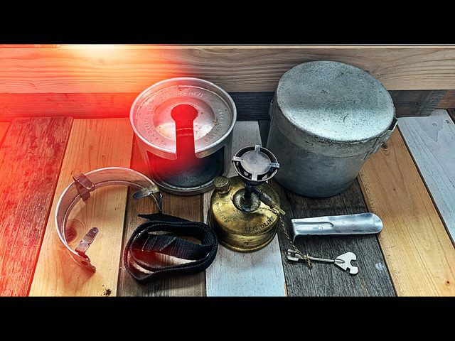 Primus Optimus 71E camping Stove full outfit 1938 Sweden