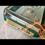 Faber Castell 111/66 Demegraph sys Schirmer printing slide rule case 1968 Germany