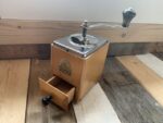 Armin Trösser shaped wooden coffee grinder 1960 Germany