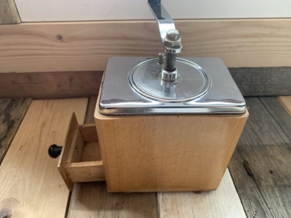 Armin Trösser shaped wooden coffee grinder 1960 Germany - Image 8