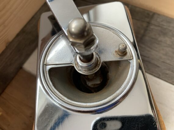 Armin Trösser shaped wooden coffee grinder 1960 Germany - Image 7