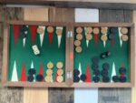 Chess checkers backgammon board game box set 1930 Netherlands