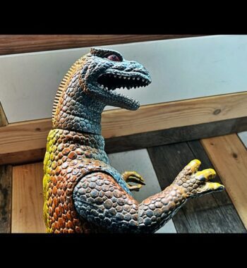 Large posable Godzilla 13" 33cm, made by Dor Mei in 1986 in China