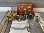 Standard 296 brass camping Stove complete set box 1970 Germany