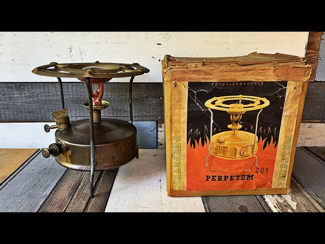 Perpetum 201 home stove cardboard box 1960 Hungary