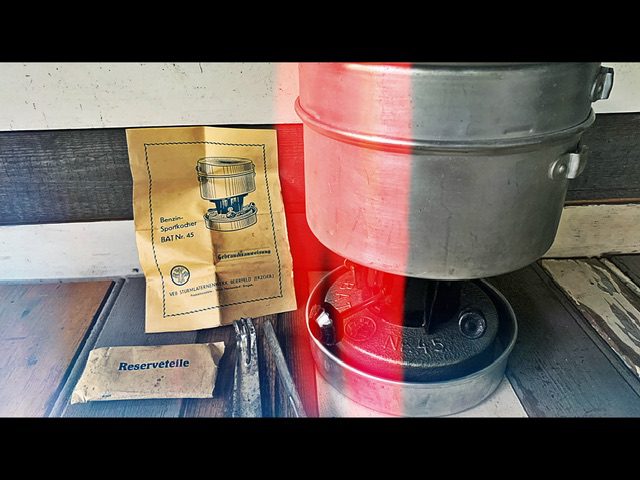 Bat 45 camping Stove complete full outfit 1950 Germany