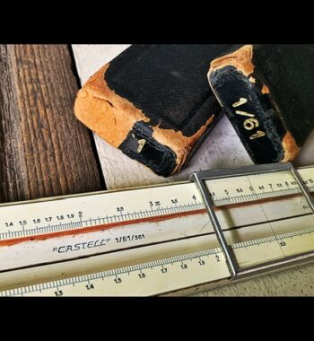 Faber Castell 1/61/361 electro slide rule in case 1938 Germany