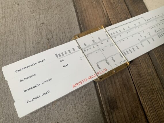 Aristo 0956 Bildflug military airplane Photo slide rule 1970 Germany - Image 5