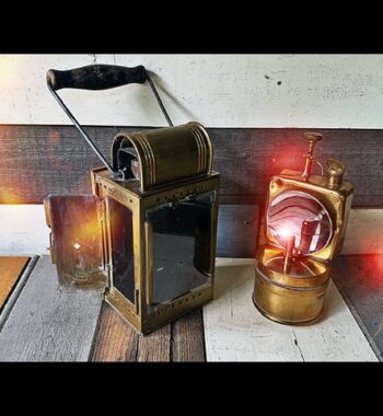 Brass carbide signal lantern Smink 1930 Holland