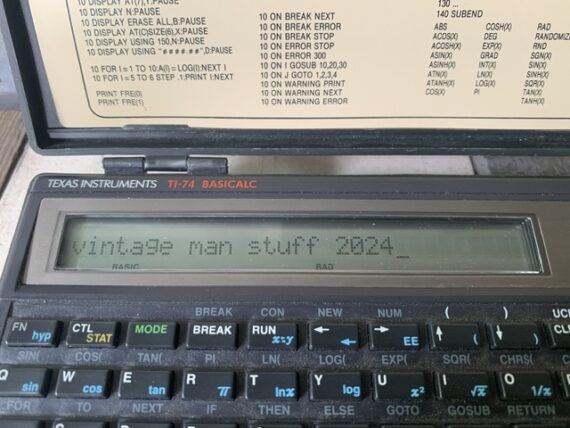 Texas Instruments TI-74 Basicalc calculator computer 1985 Taiwan USA - Image 4