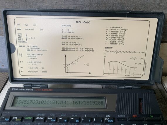 Texas Instruments TI-74 Basicalc calculator computer 1985 Taiwan USA - Image 5